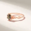 Vintage ring with Celtic knot band detailing