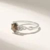 Hexagon engagement ring with 8.75 mm top width