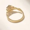 Engagement ring featuring a premium CZ diamond stone