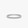 925 Sterling Silver Salt and Pepper Diamond Eternity Ring - Image 2