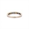 Ring with 1.5 mm square-cut blue sapphires