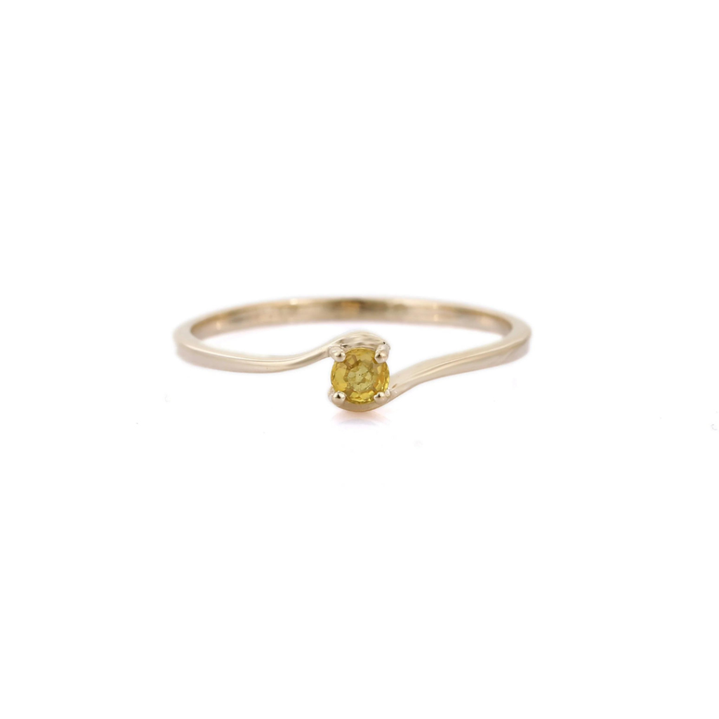 925 Sterling Silver Sapphire Dainty Ring