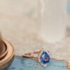925 Sterling Silver Sapphire & Diamond Ring - Image 7
