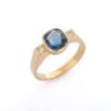 925 Sterling Silver Sapphire & Diamond Wedding Ring - Image 3