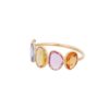925 sterling silver ring with thick gold plating