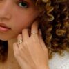 925 Sterling Silver Sapphire & Pave- Diamond Evil Eye Ring - Image 7
