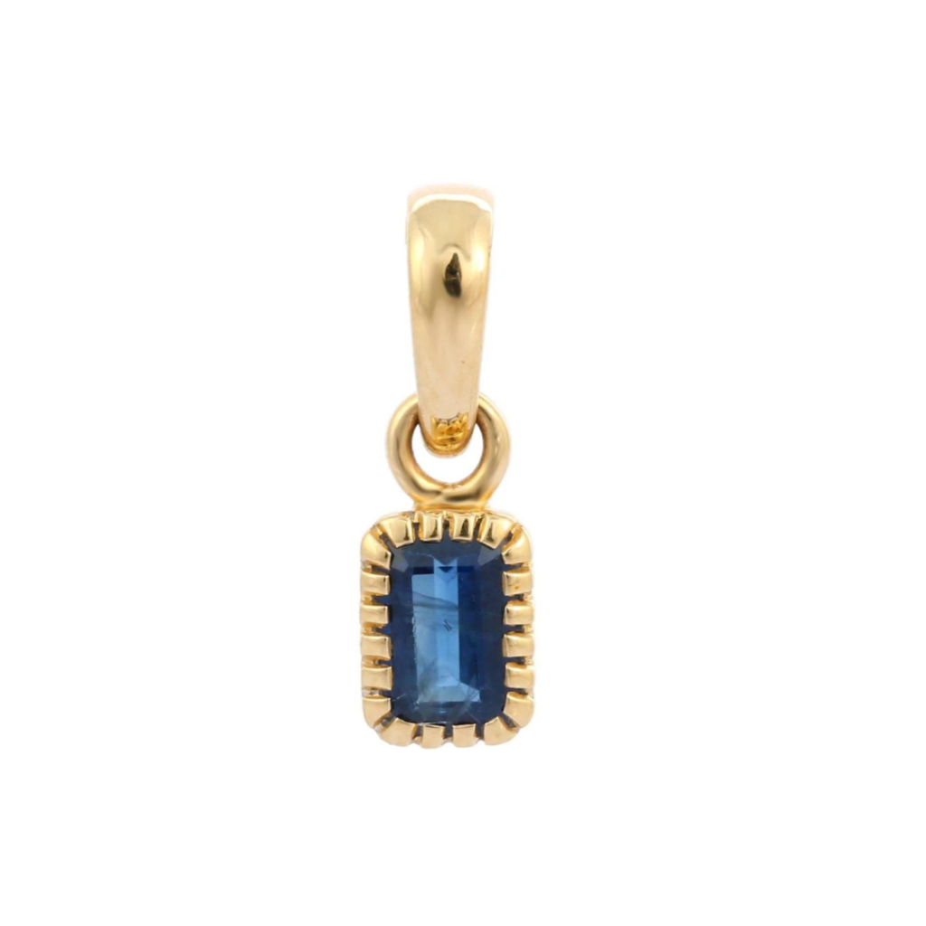 925 Sterling Silver Sapphire Pendant