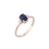 925 Sterling Silver Sapphire Ring - Image 2