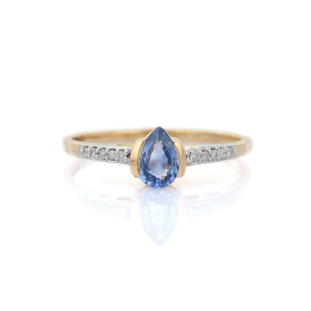 925 Sterling Silver Sapphire Ring