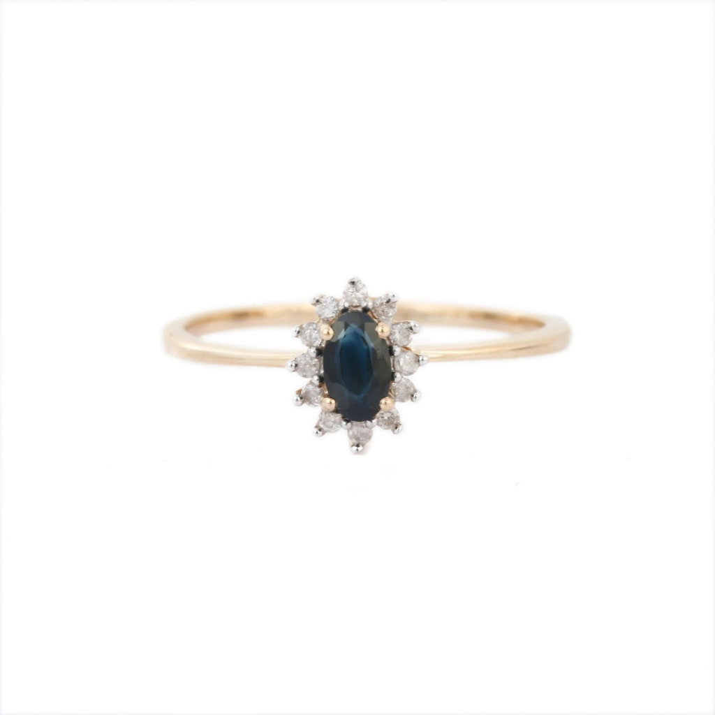 925 Sterling Silver Sapphire Ring