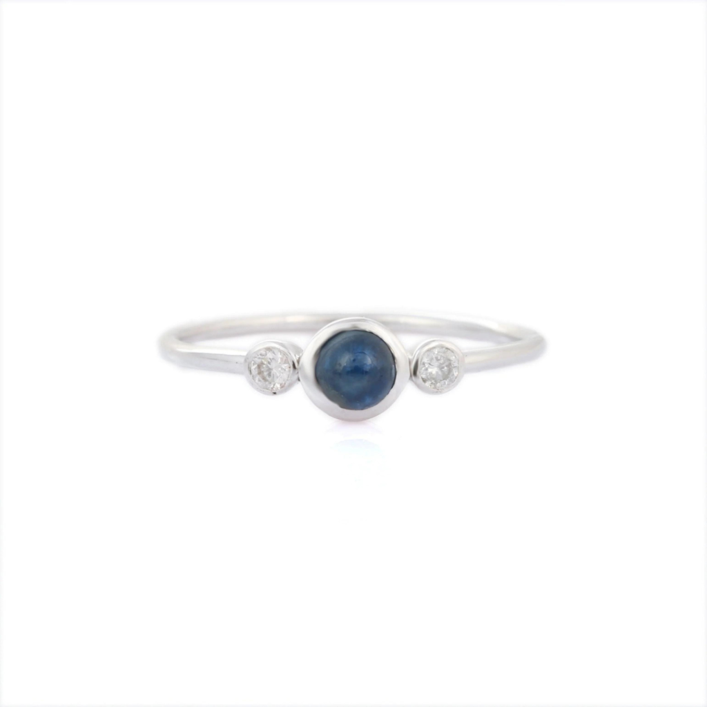 925 Sterling Silver Sapphire Ring