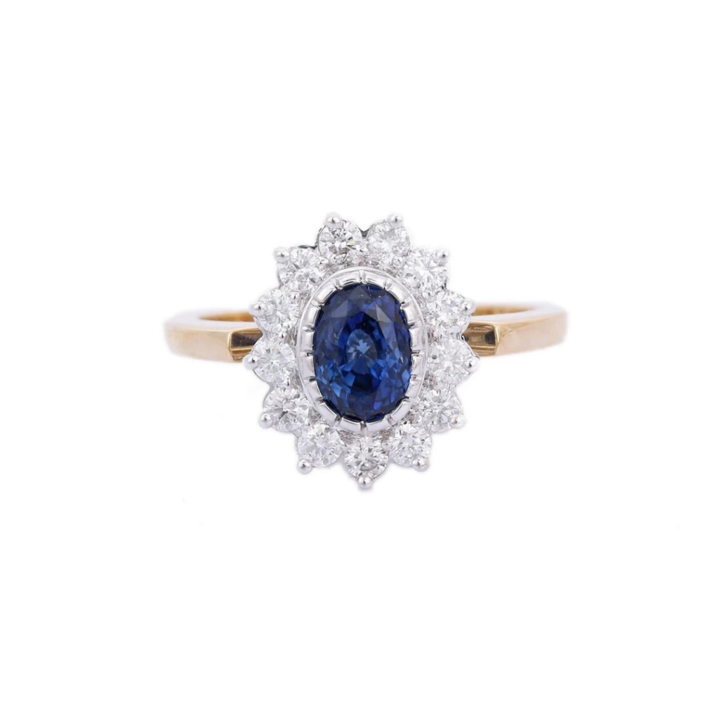 925 Sterling Silver Sapphire Ring