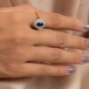 925 Sterling Silver Sapphire Ring - Image 2
