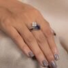 925 Sterling Silver Sapphire Ring - Image 4