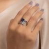 925 Sterling Silver Sapphire Ring - Image 5