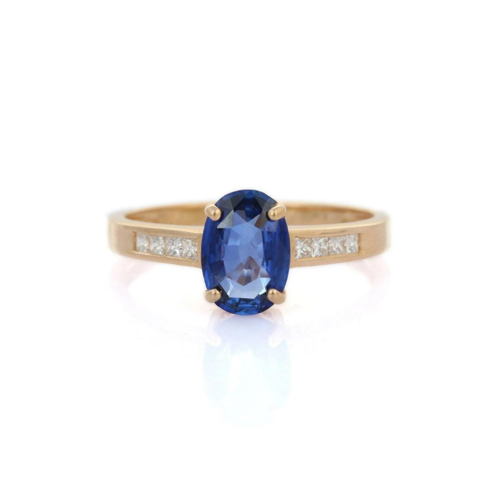 925 Sterling Silver Sapphire Ring