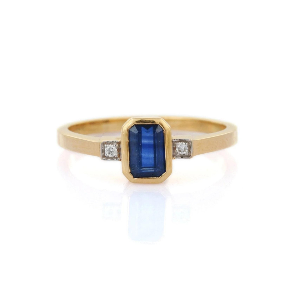 925 Sterling Silver Sapphire Ring