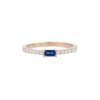 925 Sterling Silver Sapphire Ring