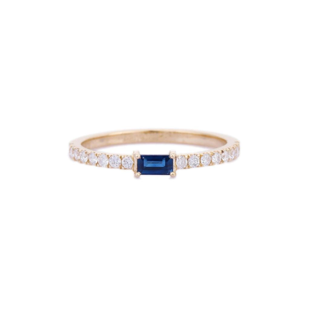 925 Sterling Silver Sapphire Ring