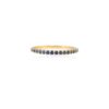 925 Sterling Silver Shared Prong Blue Sapphire Band