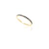 925 Sterling Silver Shared Prong Blue Sapphire Band - Image 2