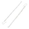 925 Sterling Silver Shoulder Baguette Diamond Duster Dangle Earrings - Image 5