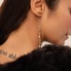 925 Sterling Silver Shoulder Duster Chain Diamond Earrings - Image 8