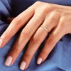 925 sterling silver ring with thick gold plating