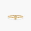 925 Sterling Silver Single Diamond Hamsa Ring