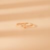 925 Sterling Silver Single Diamond Hamsa Ring - Image 4