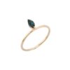 925 Sterling Silver Single Floating Marquise Sapphire Ring - Image 3