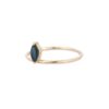 925 Sterling Silver Single Floating Marquise Sapphire Ring - Image 4