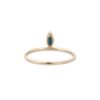 925 Sterling Silver Single Floating Marquise Sapphire Ring - Image 5