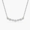Necklace with 0.28 ct total carat weight and delicate stone arrangement