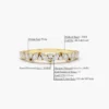 Slim 1.3 mm band with thick gold plating on a ring