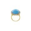 925 Sterling Silver Sleeping Beauty Turquoise Ring with Diamonds - Image 5