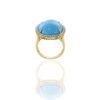925 Sterling Silver Sleeping Beauty Turquoise Ring with Diamonds - Image 6