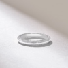 Minimal sterling silver ring with 2.83 mm band width