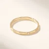 925 Sterling Silver Slim Wedding Ring: Real Diamond Delicate Stacking Band - Image 2