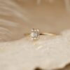925 Sterling Silver Small Diamond Engagement Ring - Image 3