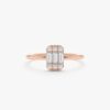 925 Sterling Silver Small Diamond Engagement Ring - Image 4