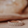 925 Sterling Silver Small Round Diamond Full Eternity Band Ring - Image 5