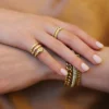 925 Sterling Silver Snake Coil Pinky Ring - Image 2