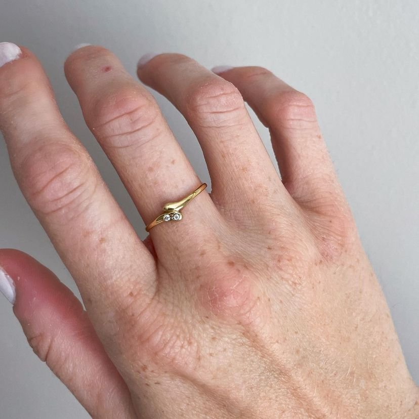 925 Sterling Silver Snake Stack Ring