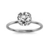 Solitaire engagement ring with a 2ct premium CZ diamond