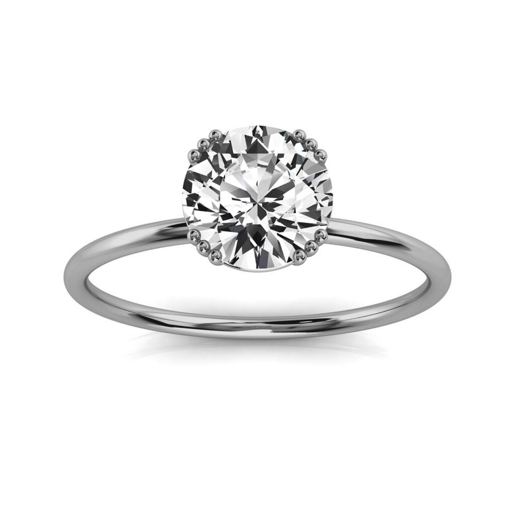 925 Sterling Silver Solitaire 2ct Engagement Ring