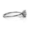Classic solitaire ring with clean, elegant design details