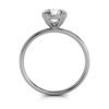 Gold-plated silver ring featuring a bright prong setting