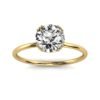 2ct engagement ring with a 1.4 mm band width