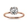 925 sterling silver ring with refined gold plated finish